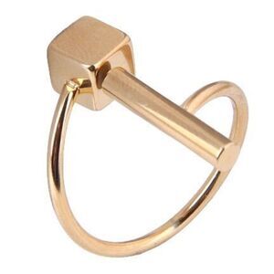 Fashion Stainless Steel Simple Vertical Strip Rubik's Cube size 6